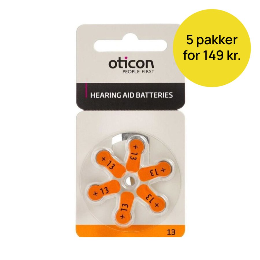 Oticon 13 batteri