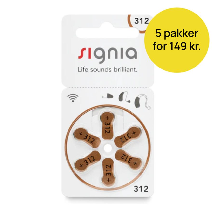 Signia 312 batteri