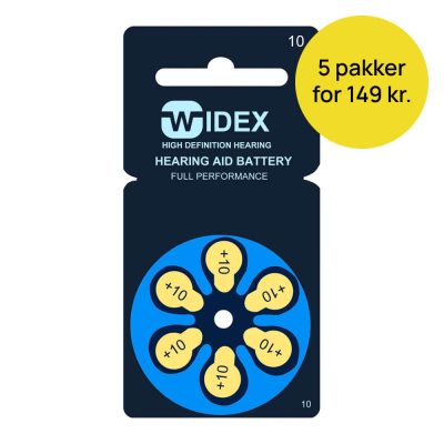 Widex 10 batteri