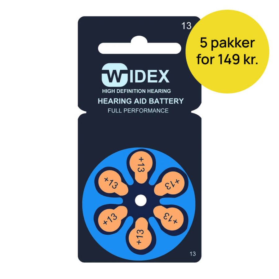 Widex 13 batteri