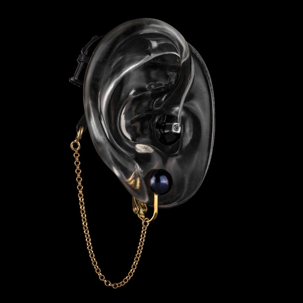 Smyke til høreapparat Clip-on Black Pearl