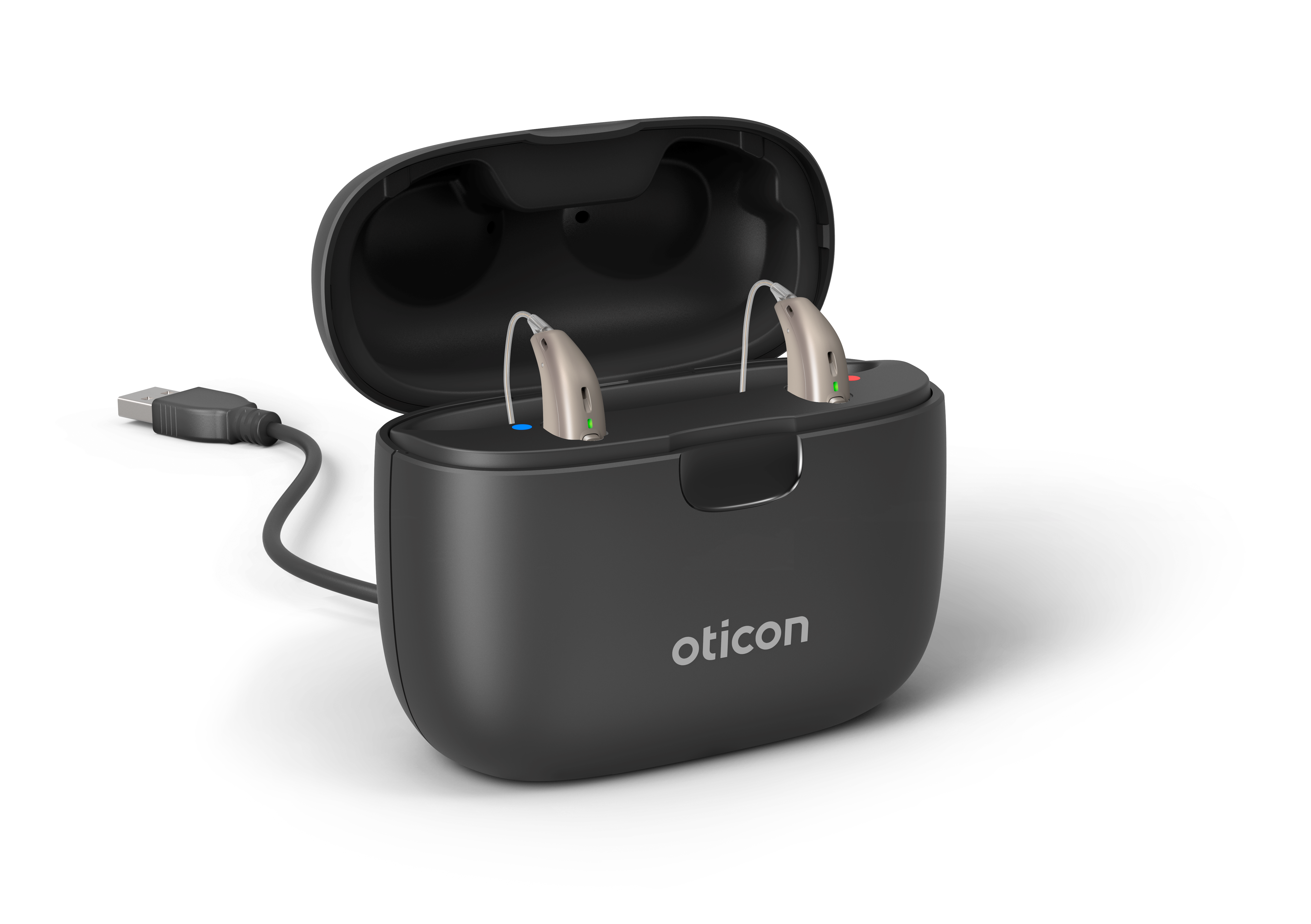 Oticon_SmartCharger er til genopladelige Oticon høreapparater