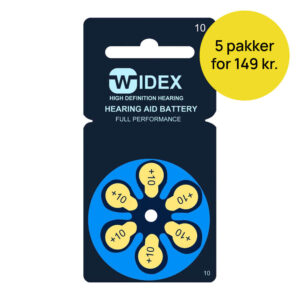 Widex 10 batteri