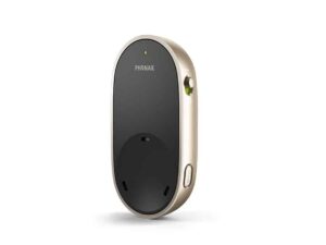 Sort Phonak PartnerMic trådløs mikrofon set skråt forfra