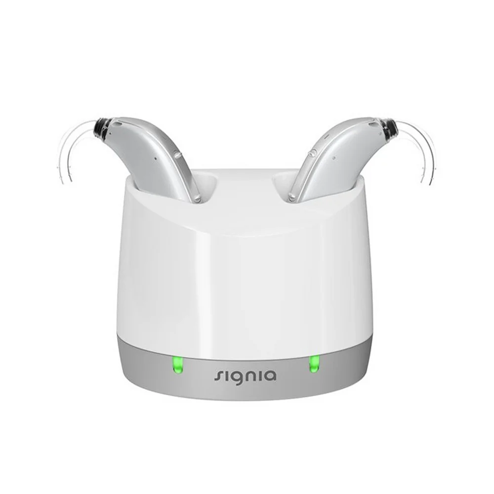Signia Standard oplader med to høreapparater